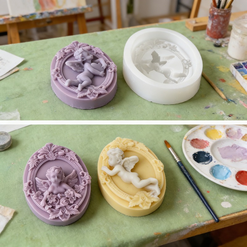3D Embossed Angel Baby Silicon - Model Kit Cement recension och pris