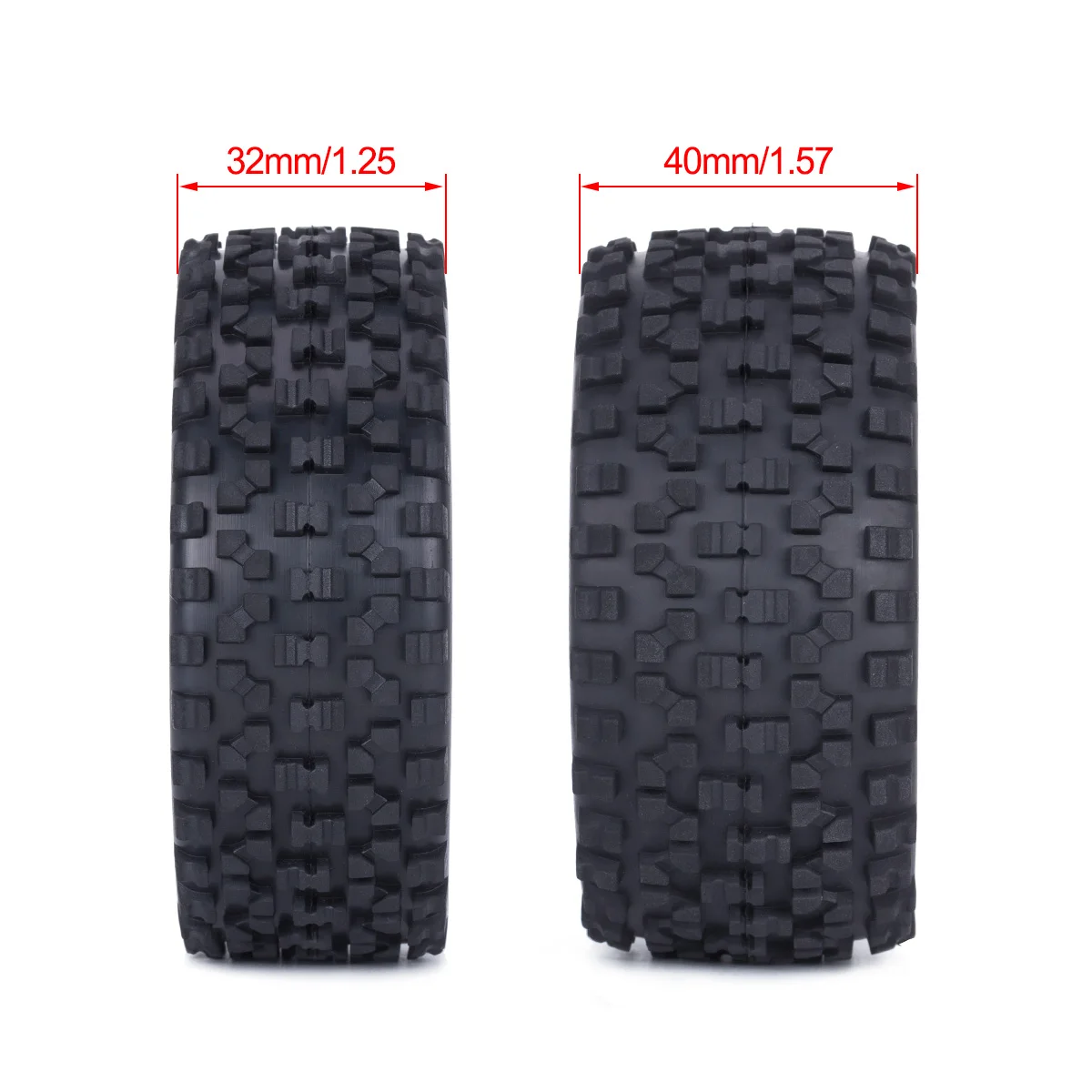 4 Pcs 88mm Buggy Tires Wheel T - Model Kit Tamiya recension och pris