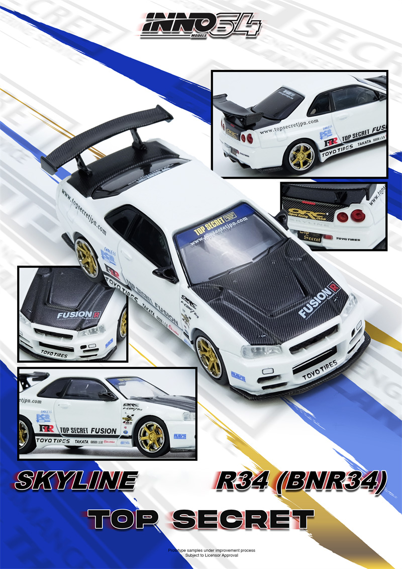 INNO 1:64 R35 WIDEBODY AORUS X - Model Kit R34 recension och pris