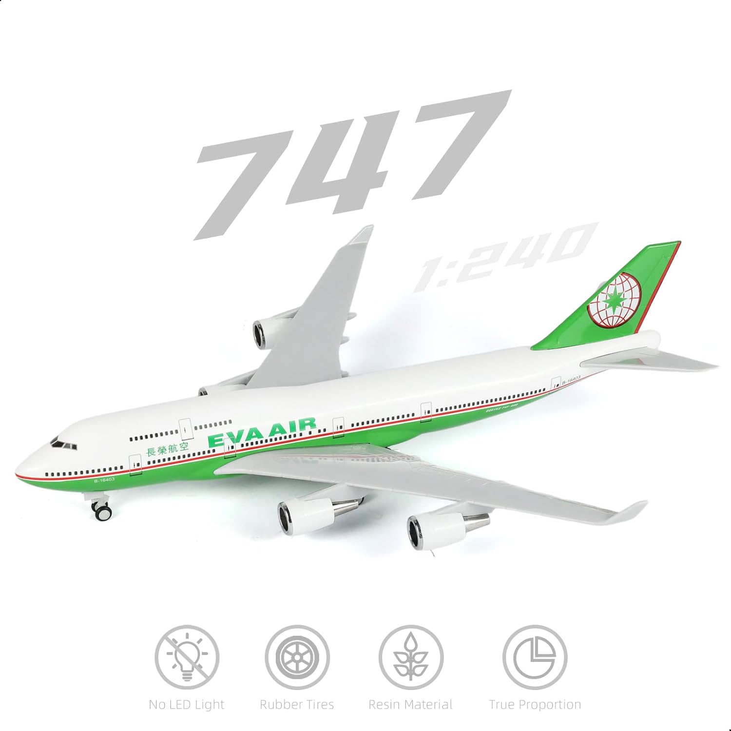 30cm EVA Air 747 Airplane Mode - Model Kit Eva recension och pris