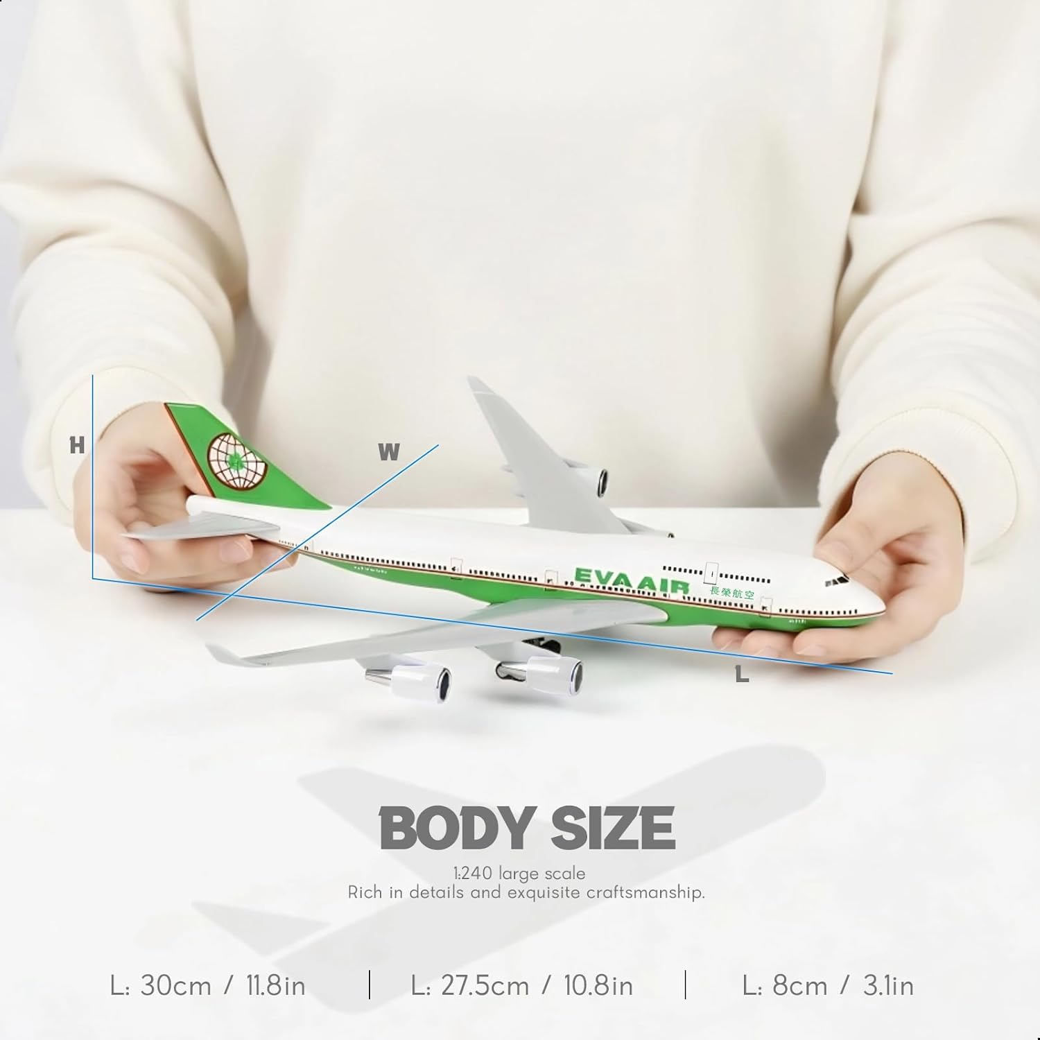 30cm EVA Air 747 Airplane Mode - Model Kit Eva recension och pris