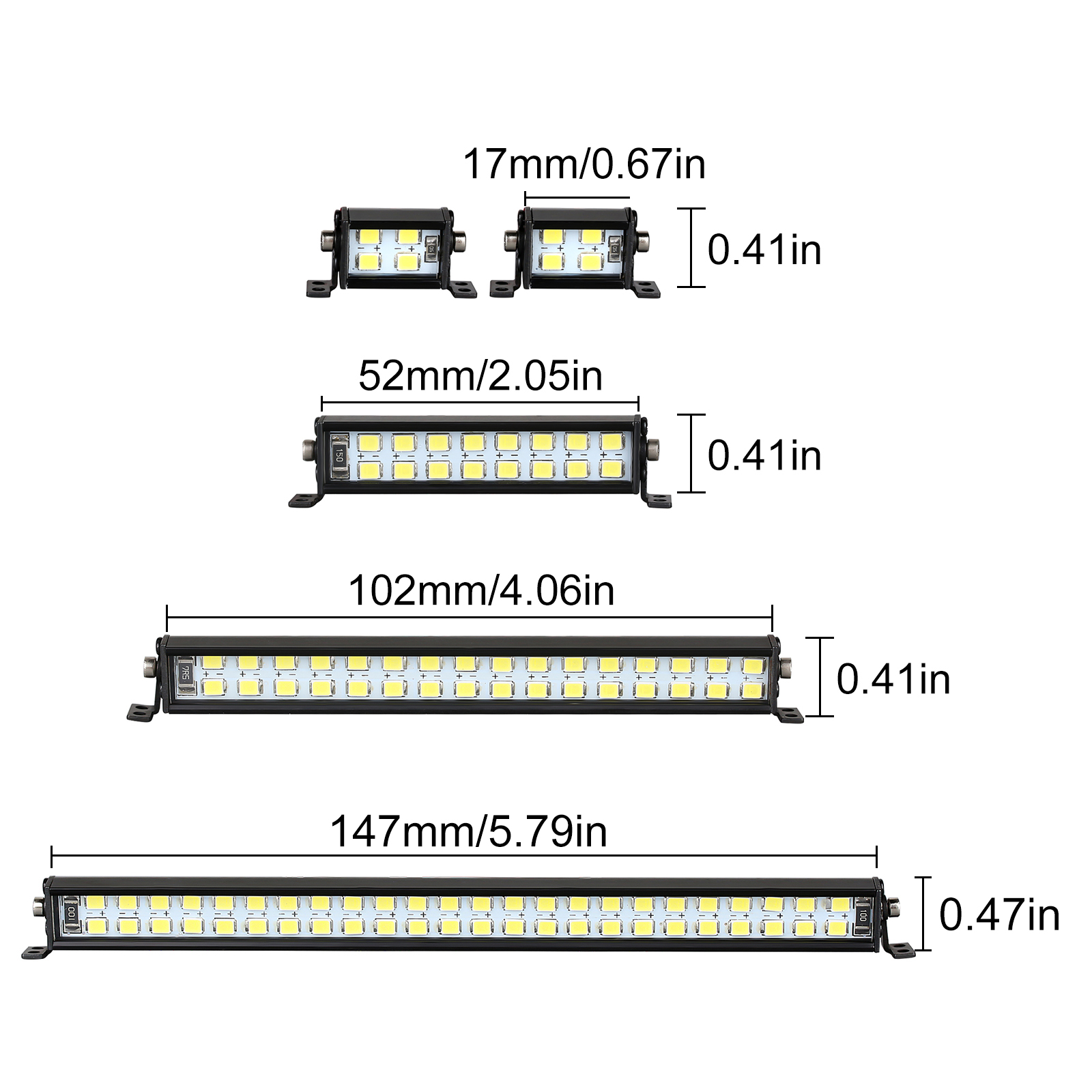 INJORA Bright Light Bar 17/52/ - Model Kit Tamiya recension och pris