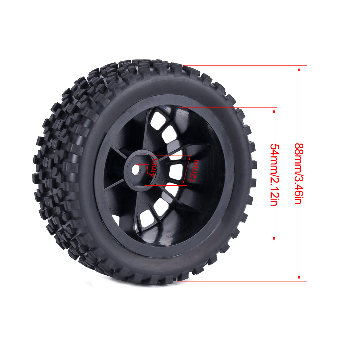 Rc Rally Tires for 1/10 Wltoys - Model Kit Tamiya recension och pris