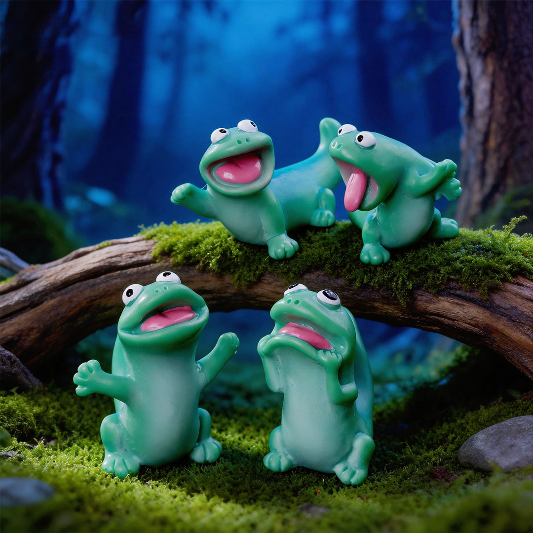 5pc Cartoon Funny Green Lizard - Model Kit Lizard recension och pris