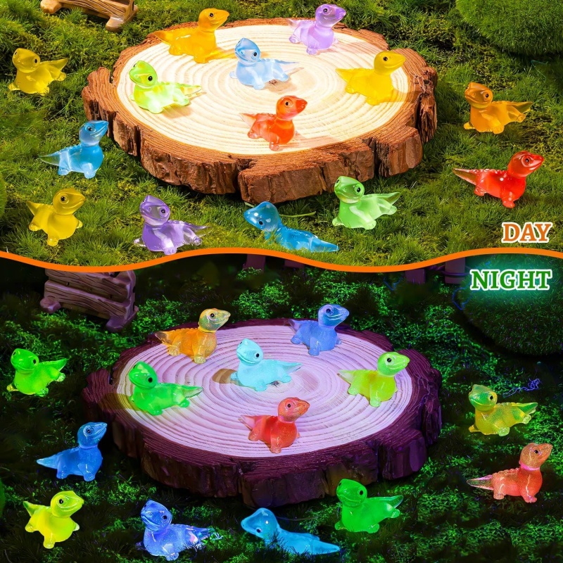 30PCS Mini Lizards Glow At Dar - Model Kit Lizard recension och pris