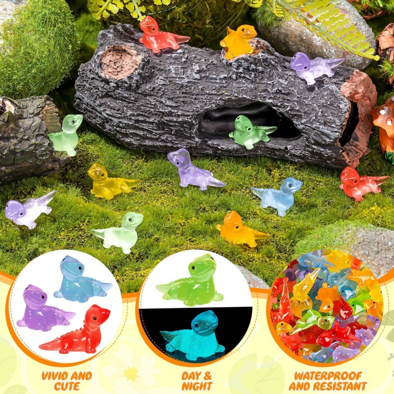 30PCS Mini Lizards Glow At Dar - Model Kit Lizard recension och pris
