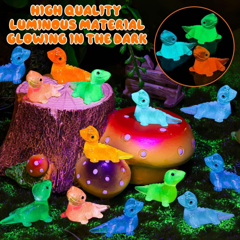 30PCS Mini Lizards Glow At Dar - Model Kit Lizard recension och pris